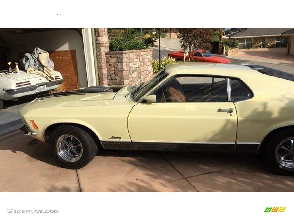 1970 Mustang Mach 1 - Light Ivy Yellow / Ginger photo #2