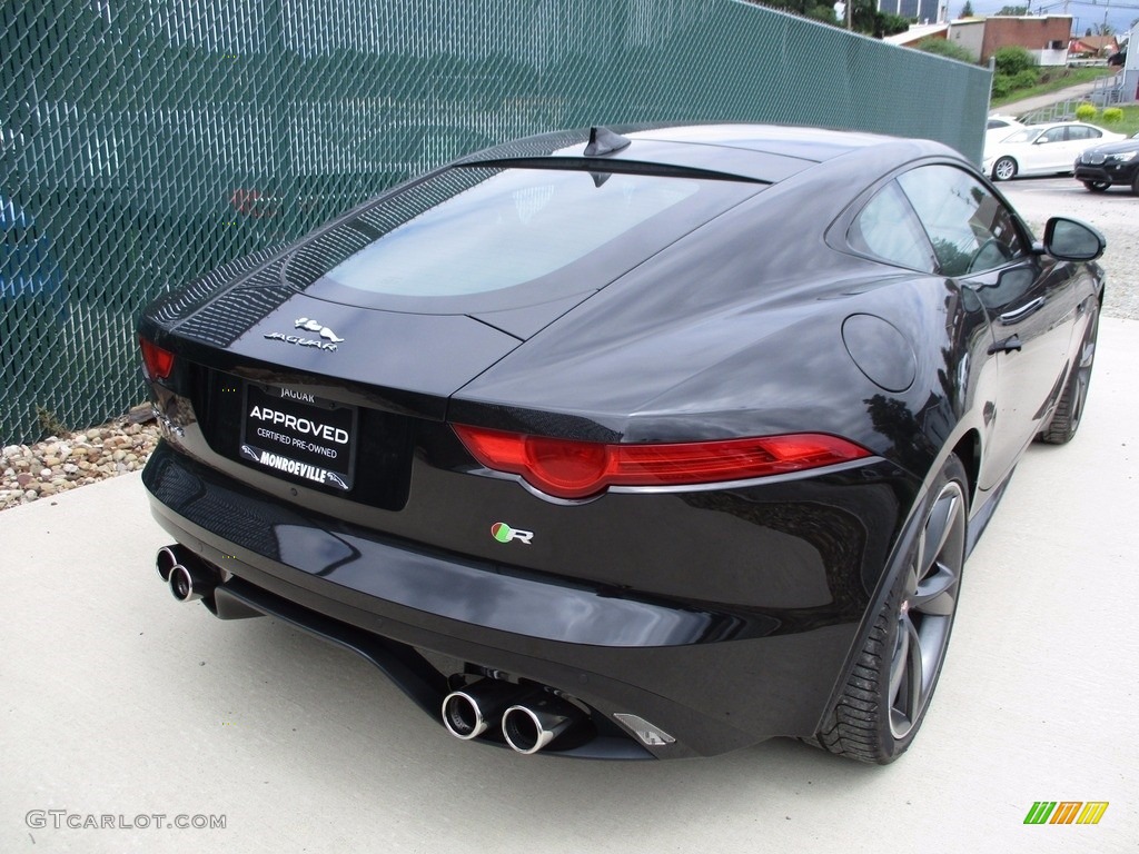 2015 F-TYPE R Coupe - Ultimate Black Metallic / Jet photo #3
