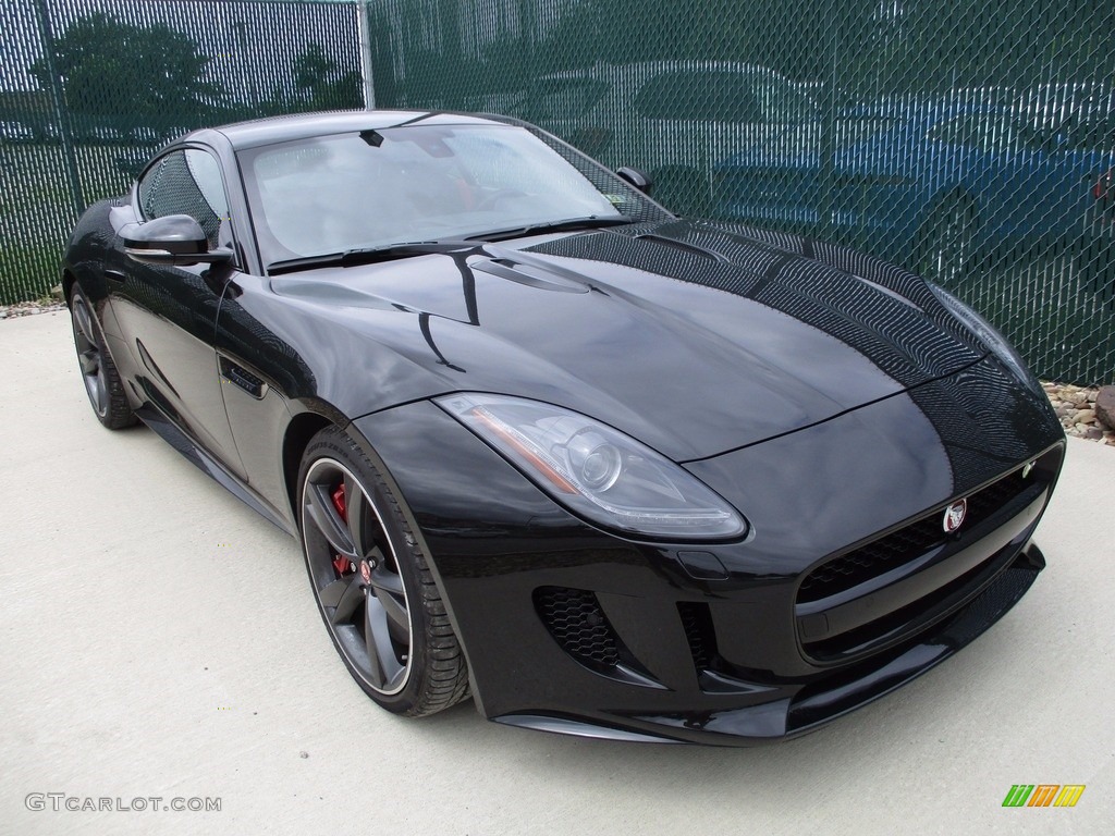 2015 F-TYPE R Coupe - Ultimate Black Metallic / Jet photo #6