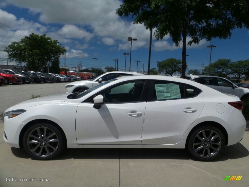 Snowflake White Pearl Mica 2018 Mazda MAZDA3 Grand Touring 4 Door Exterior Photo #121825666