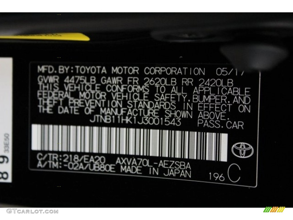 2018 Camry SE - Midnight Black Metallic / Black photo #29