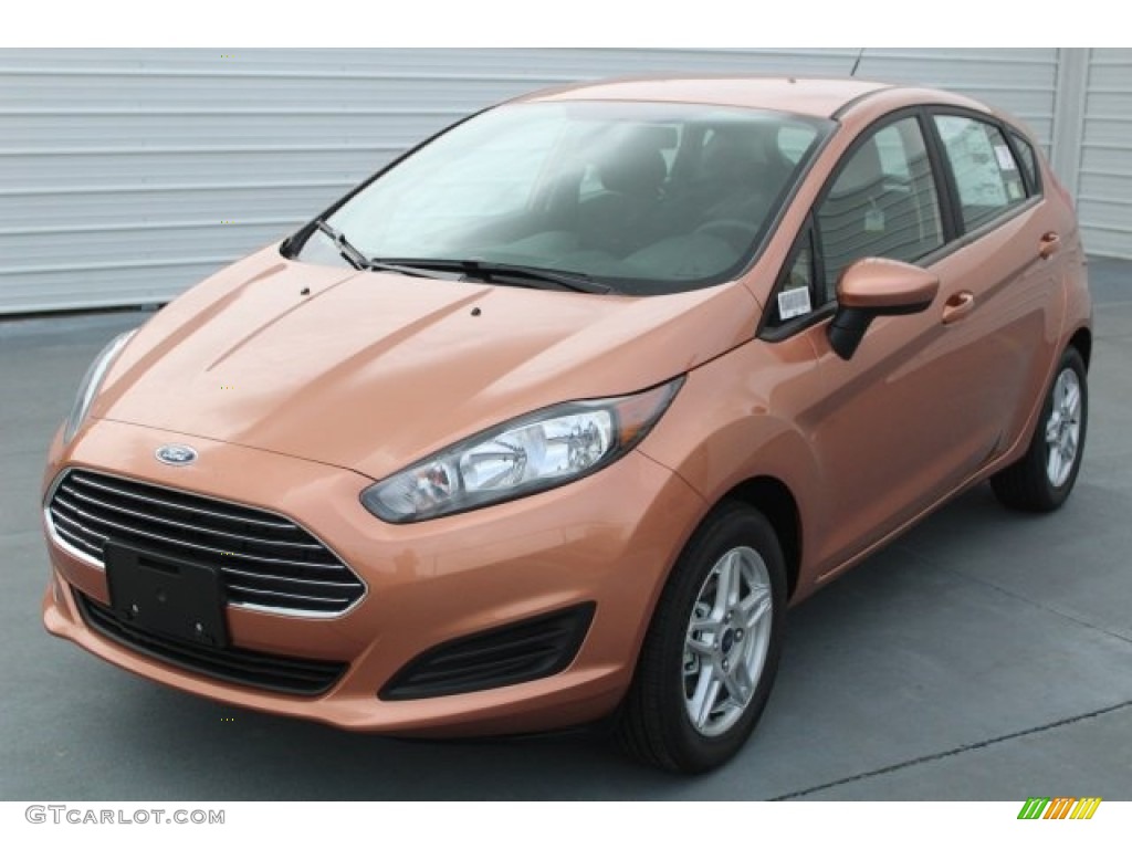 2017 Fiesta SE Hatchback - Chrome Copper / Charcoal Black photo #3