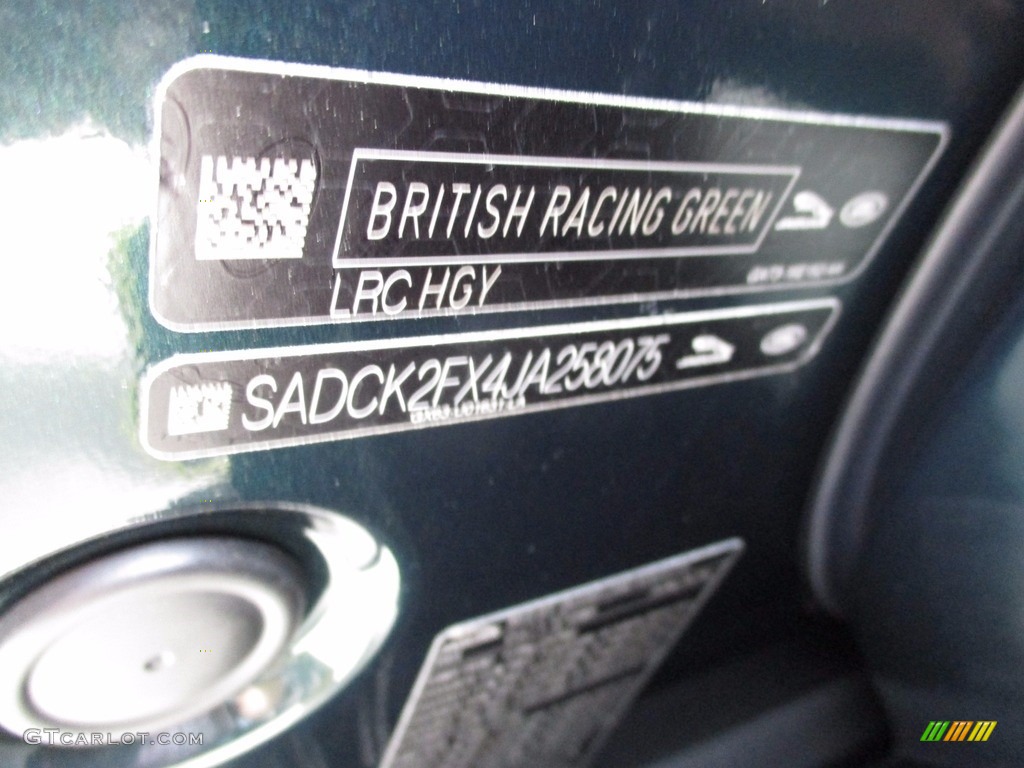 2018 F-PACE 25t AWD Prestige - British Racing Green Metallic / Light Oyster photo #19