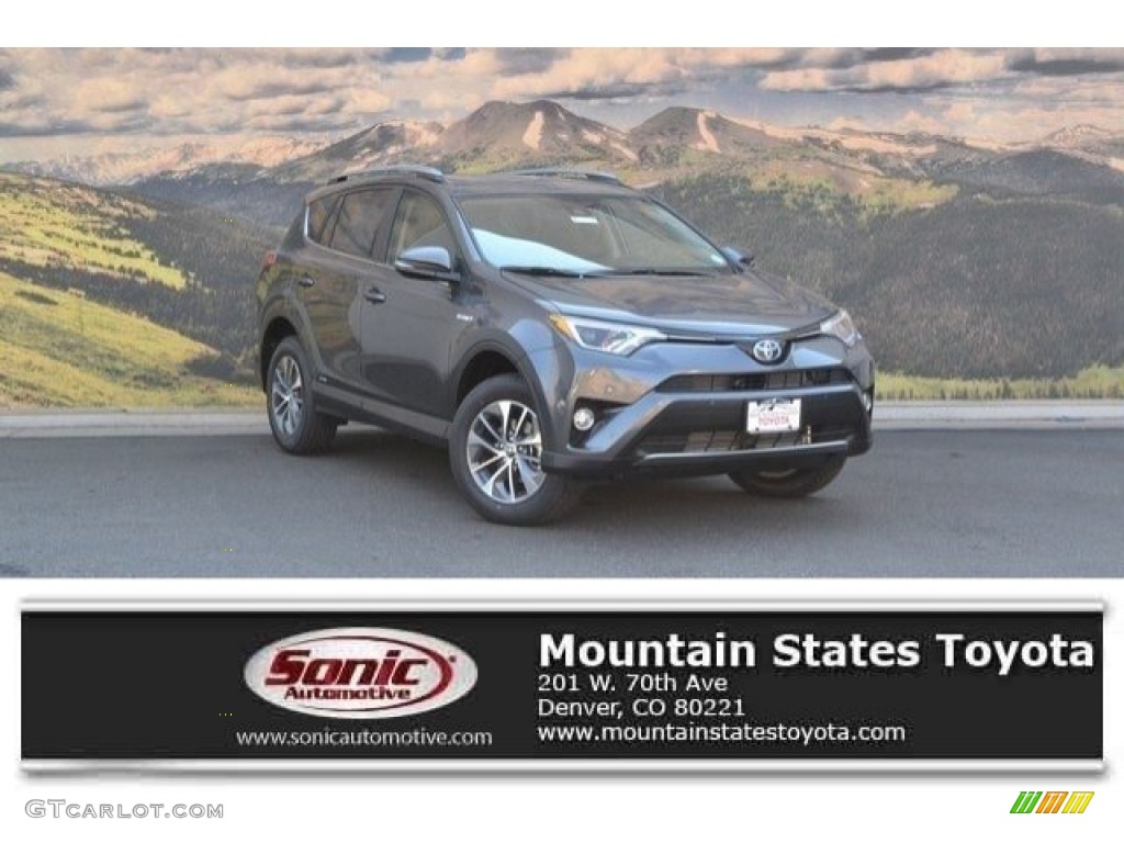 2017 RAV4 XLE AWD Hybrid - Magnetic Gray Metallic / Black photo #1