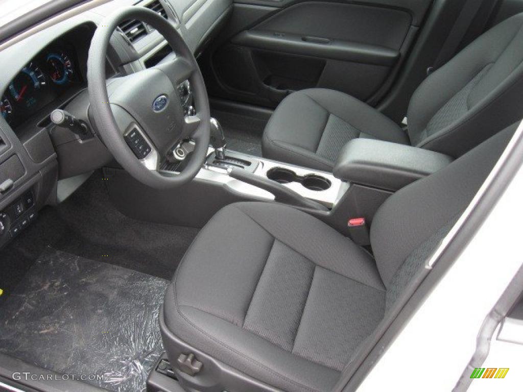 2010 Fusion SE - White Platinum Tri-coat Metallic / Charcoal Black photo #8