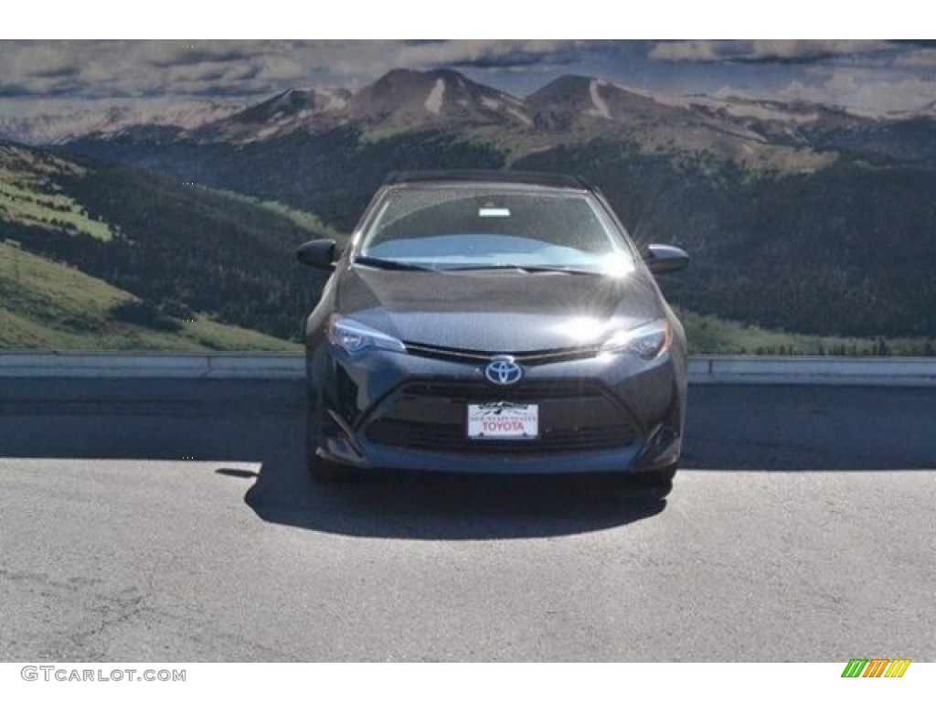 2017 Corolla LE - Black Sand Pearl / Ash Gray photo #2