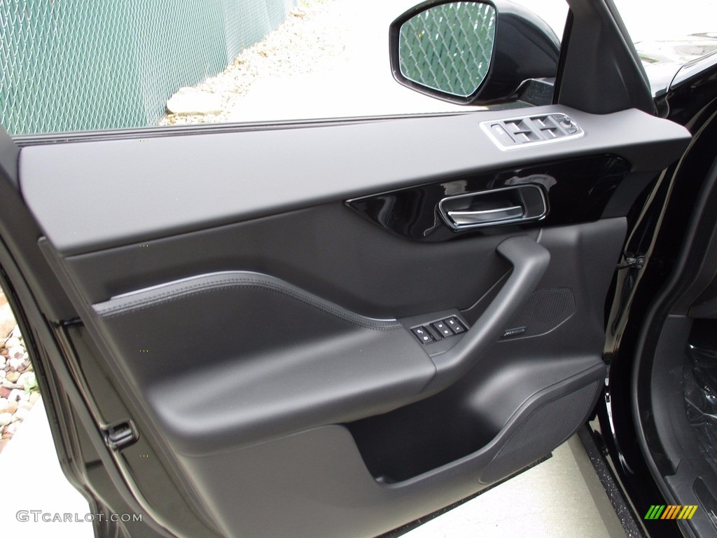 2018 Jaguar F-PACE 35t AWD Premium Ebony Door Panel Photo #121829715