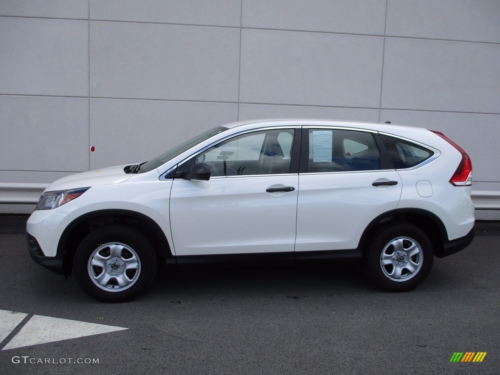 2014 CR-V LX AWD - White Diamond Pearl / Gray photo #2