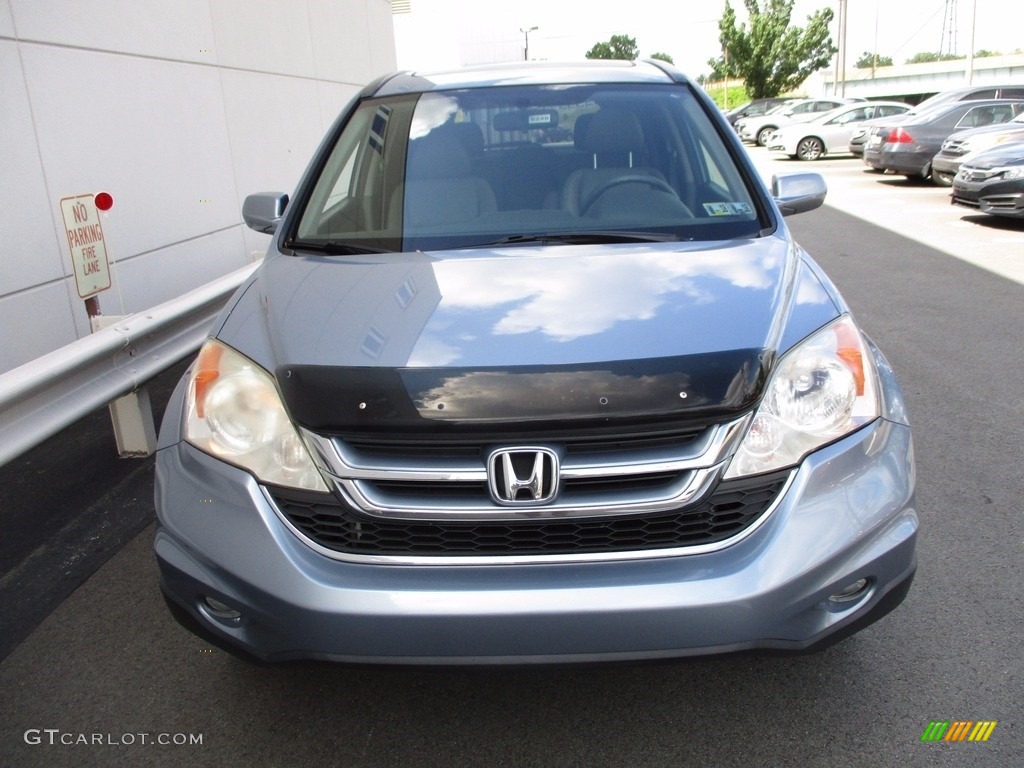 2010 CR-V EX-L AWD - Glacier Blue Metallic / Gray photo #7