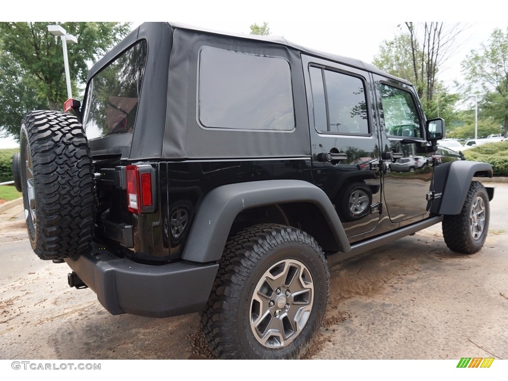 2017 Wrangler Unlimited Rubicon 4x4 - Black / Black photo #3