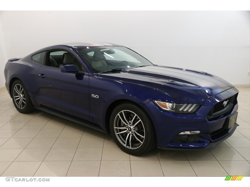 2016 Mustang GT Coupe - Deep Impact Blue Metallic / Dark Ceramic photo #1