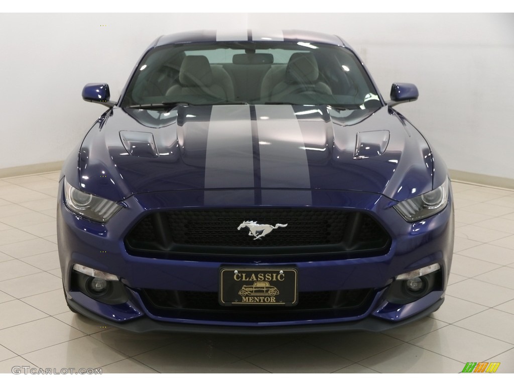 2016 Mustang GT Coupe - Deep Impact Blue Metallic / Dark Ceramic photo #2