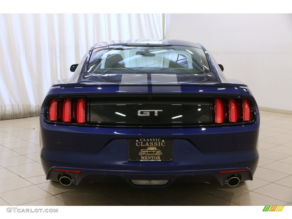 2016 Mustang GT Coupe - Deep Impact Blue Metallic / Dark Ceramic photo #17