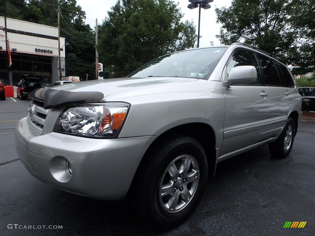 2006 Highlander V6 4WD - Millenium Silver Metallic / Ash Gray photo #3