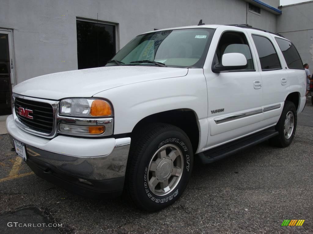 2006 Yukon SLT 4x4 - Summit White / Neutral/Shale photo #1