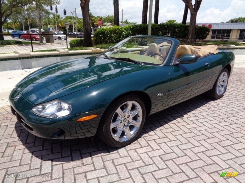 1997 XK XK8 Convertible - British Racing Green / Coffee photo #3