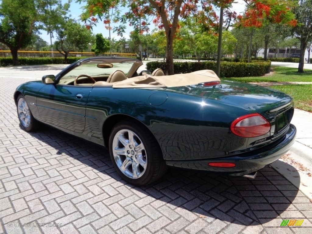 1997 XK XK8 Convertible - British Racing Green / Coffee photo #7