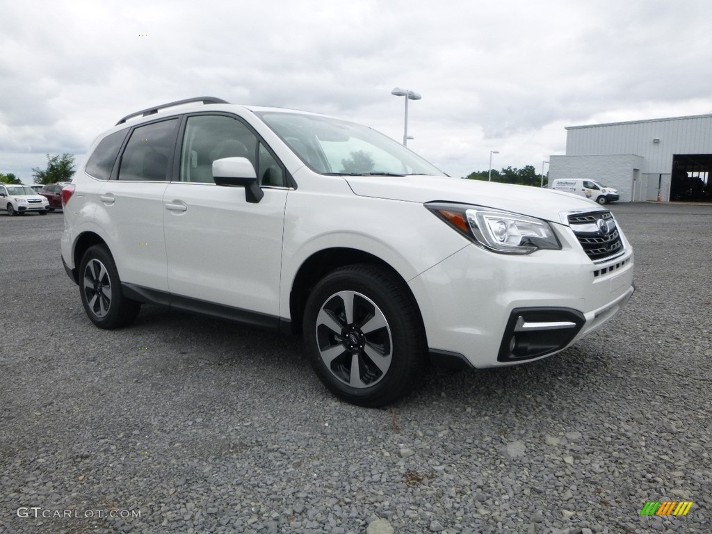 2018 Forester 2.5i Limited - Crystal White Pearl / Platinum photo #1