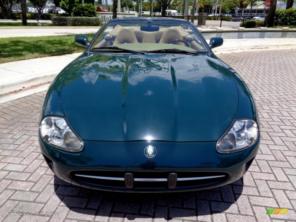 1997 XK XK8 Convertible - British Racing Green / Coffee photo #15