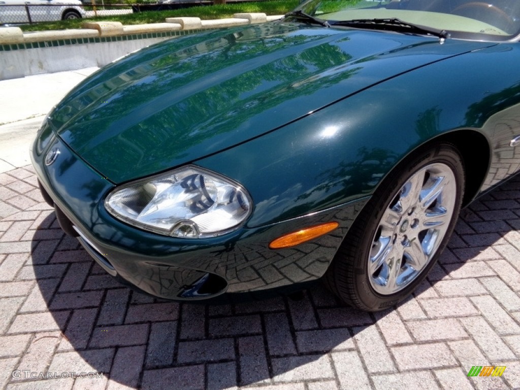 1997 XK XK8 Convertible - British Racing Green / Coffee photo #28