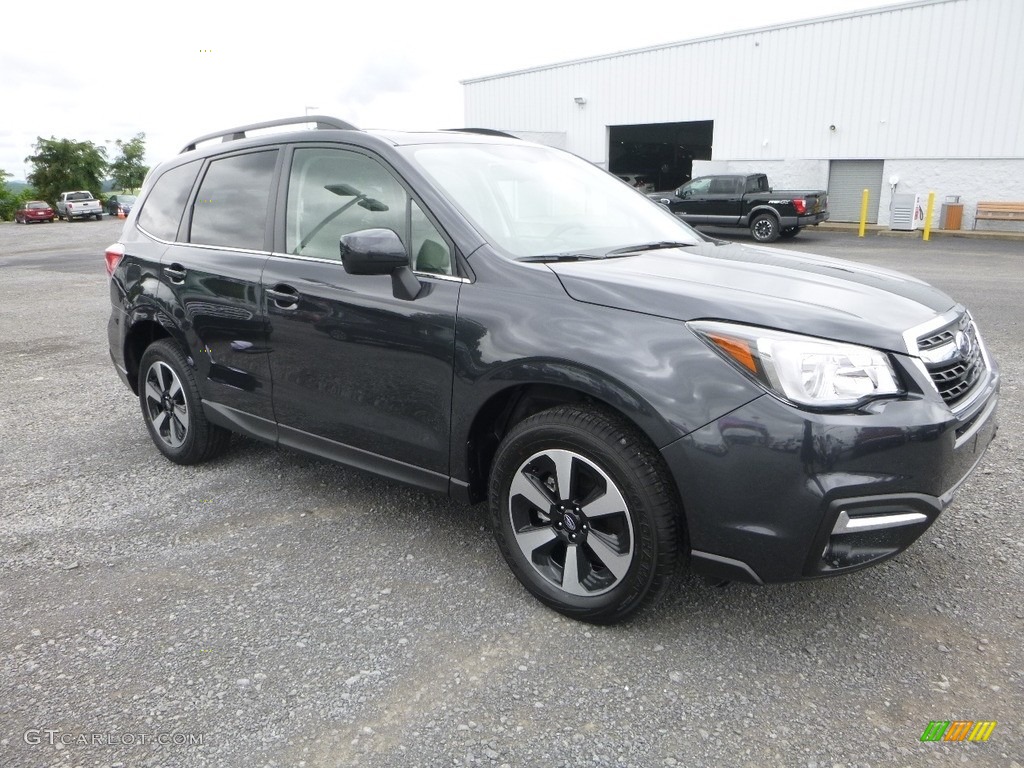 2018 Forester 2.5i Limited - Dark Gray Metallic / Platinum photo #1