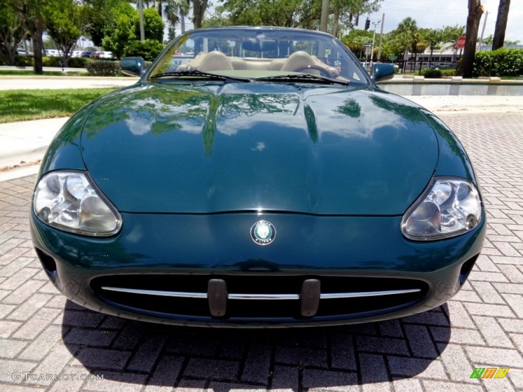 1997 XK XK8 Convertible - British Racing Green / Coffee photo #32