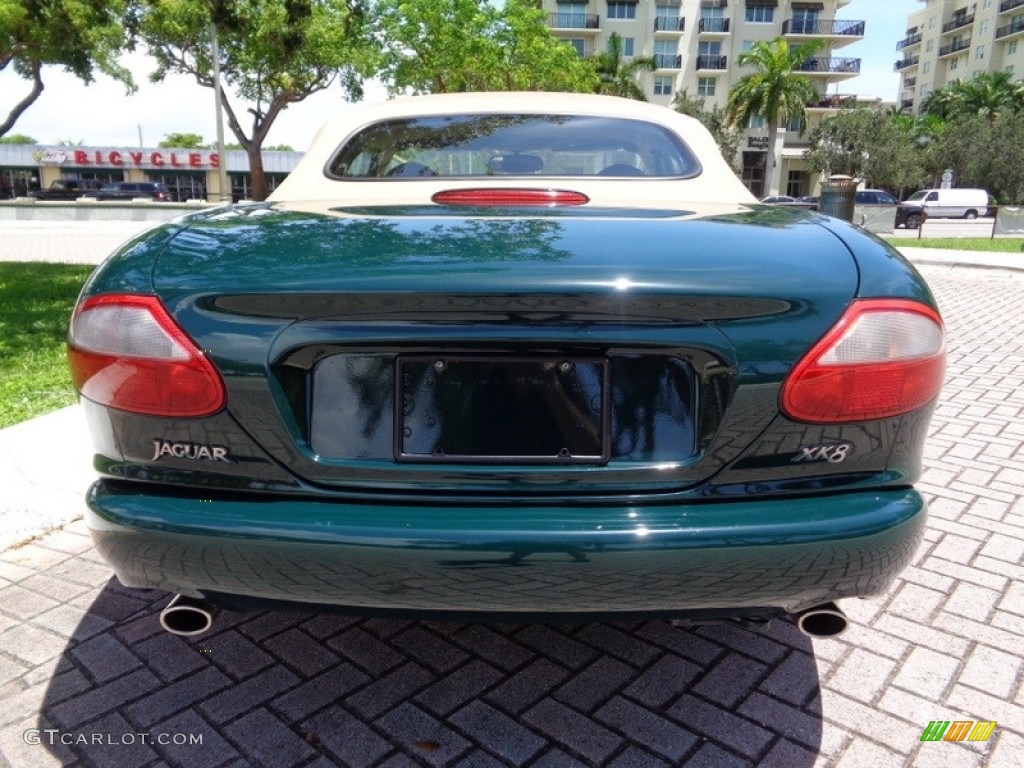 1997 XK XK8 Convertible - British Racing Green / Coffee photo #42