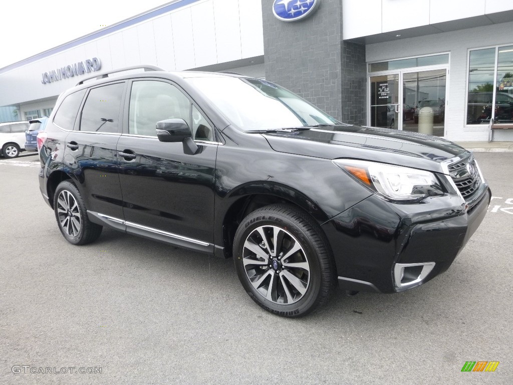 2018 Forester 2.0XT Touring - Crystal Black Silica / Brown photo #2