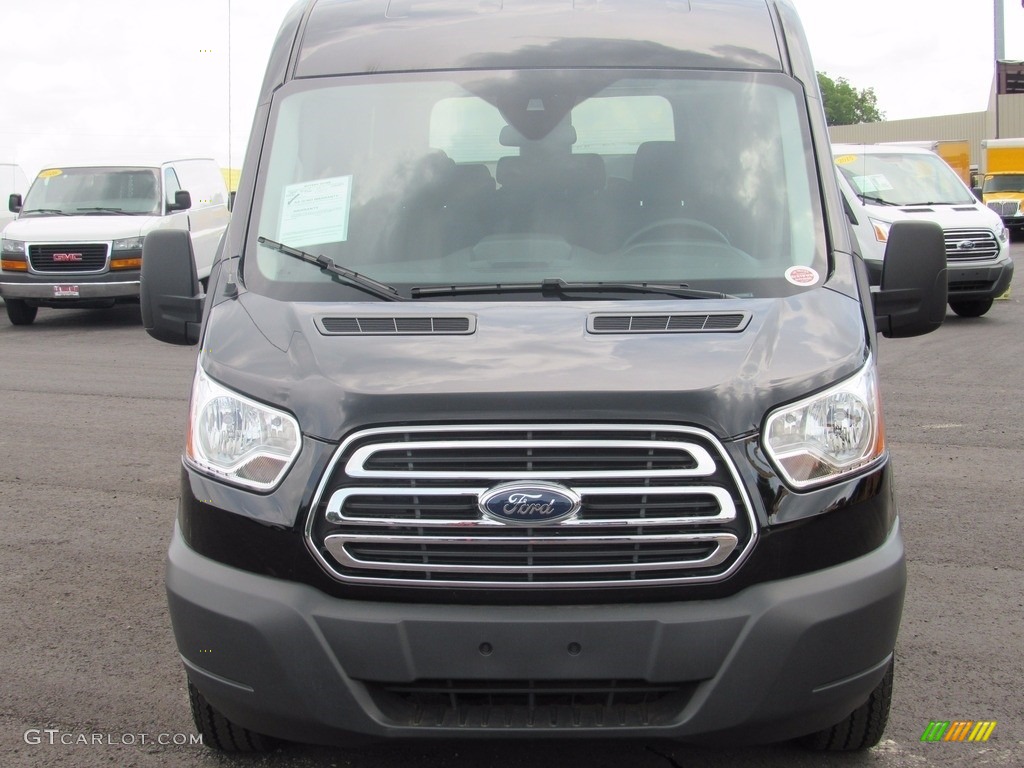 2017 Transit Wagon XLT 350 MR Long - Shadow Black / Pewter photo #3