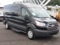 Shadow Black 2017 Ford Transit Wagon XLT 350 MR Long Exterior