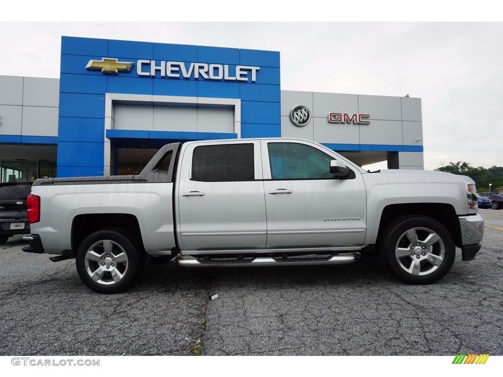 2017 Silverado 1500 LT Crew Cab - Silver Ice Metallic / Jet Black photo #8