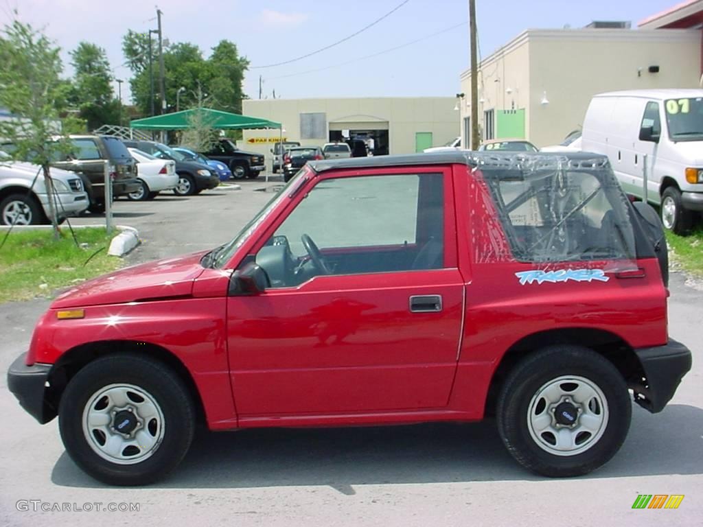 1996 Tracker Soft Top - Wildfire Red / Charcoal photo #2