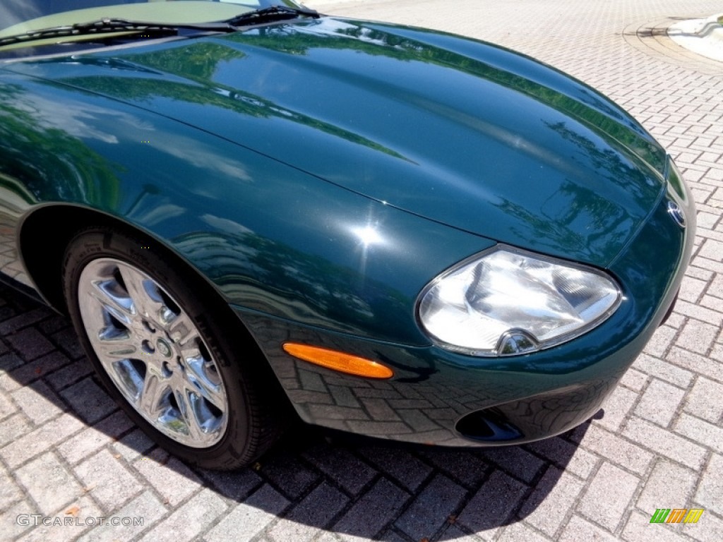 1997 XK XK8 Convertible - British Racing Green / Coffee photo #76