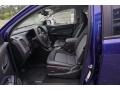 2017 Chevrolet Colorado Jet Black Interior Front Seat Photo