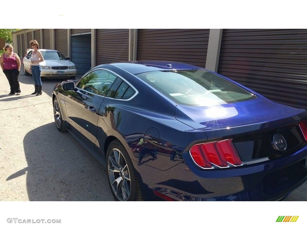 2015 Mustang 50th Anniversary GT Coupe - 50th Anniversary Kona Blue Metallic / 50th Anniversary Cashmere photo #10