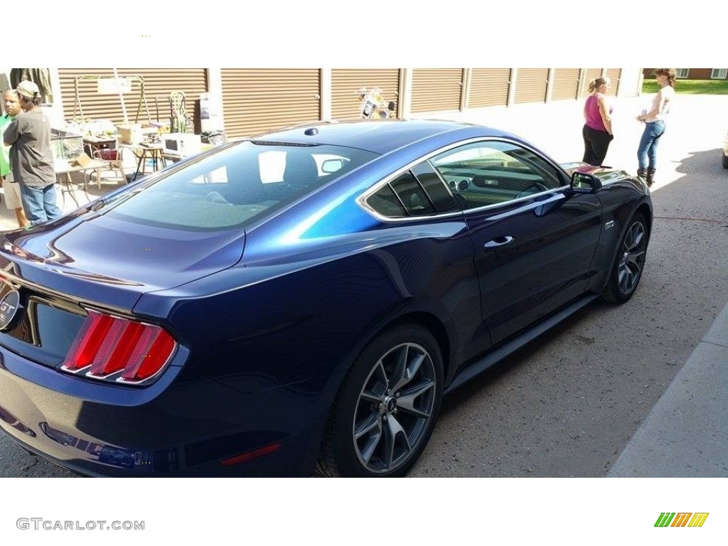 2015 Mustang 50th Anniversary GT Coupe - 50th Anniversary Kona Blue Metallic / 50th Anniversary Cashmere photo #15
