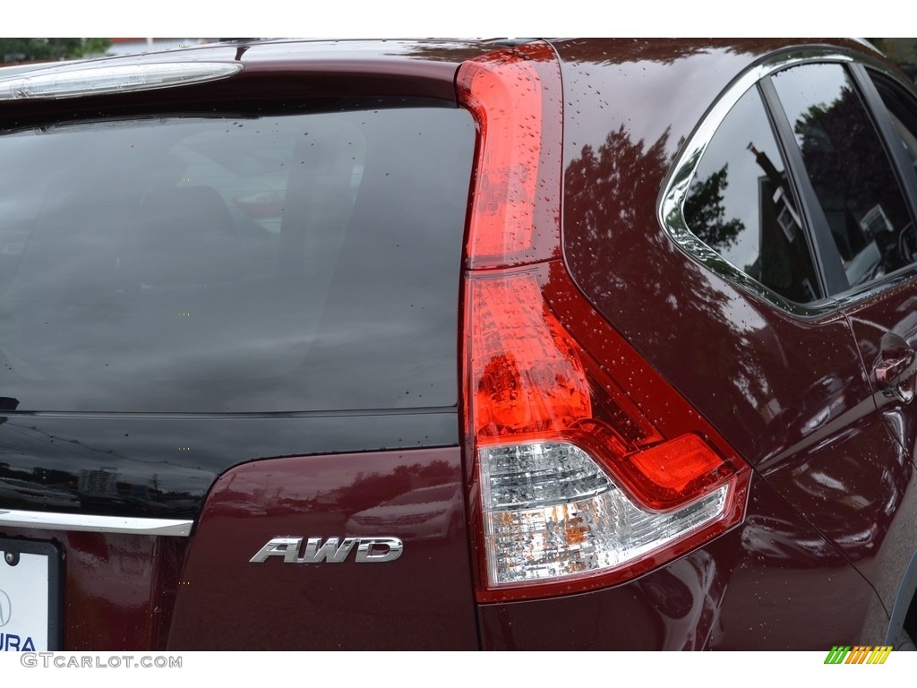 2014 CR-V EX-L AWD - Basque Red Pearl II / Gray photo #24