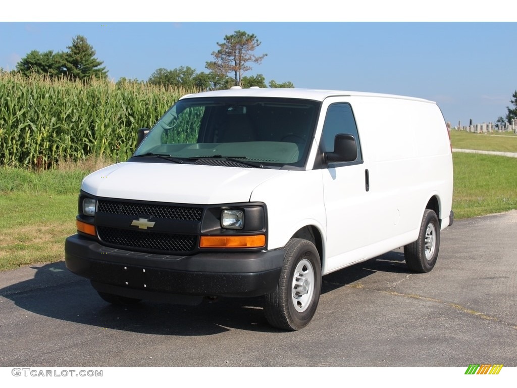 Summit White 2013 Chevrolet Express 2500 Cargo Van Exterior Photo #121846122