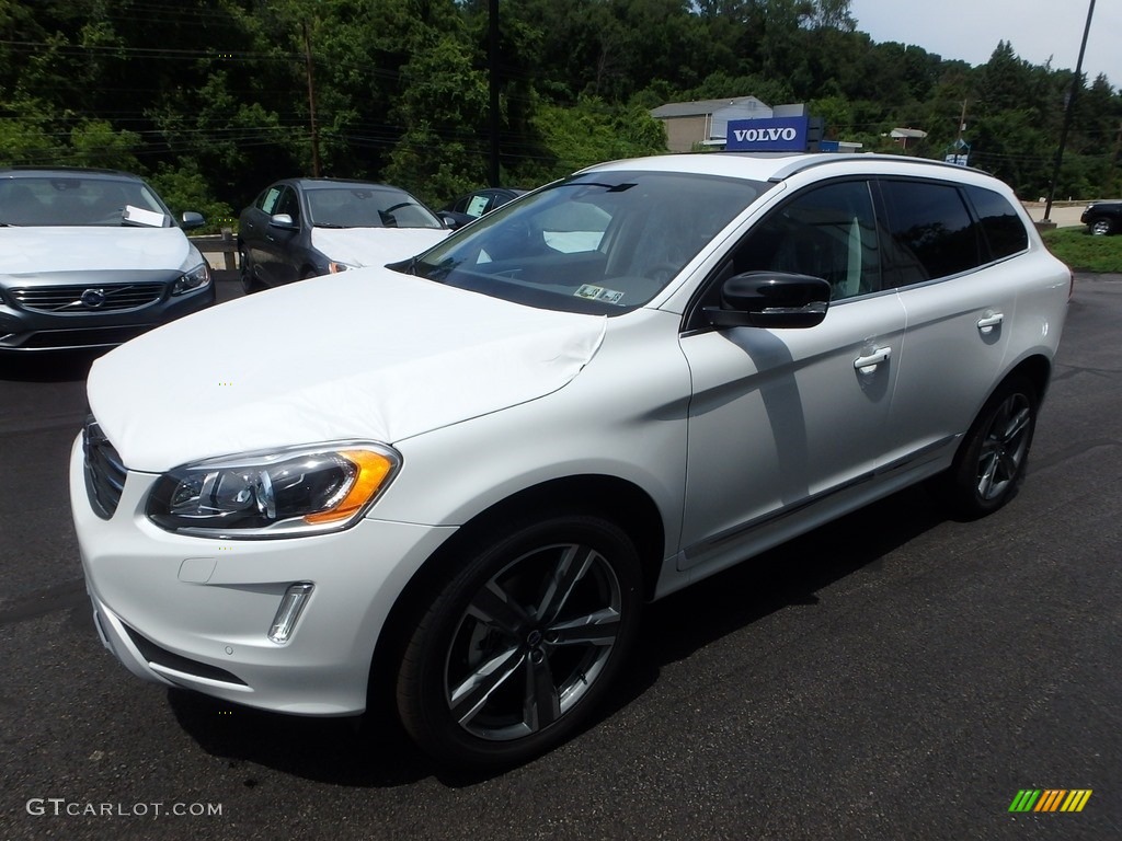 Crystal White Pearl Metallic 2017 Volvo XC60 T6 AWD Dynamic Exterior Photo #121847342