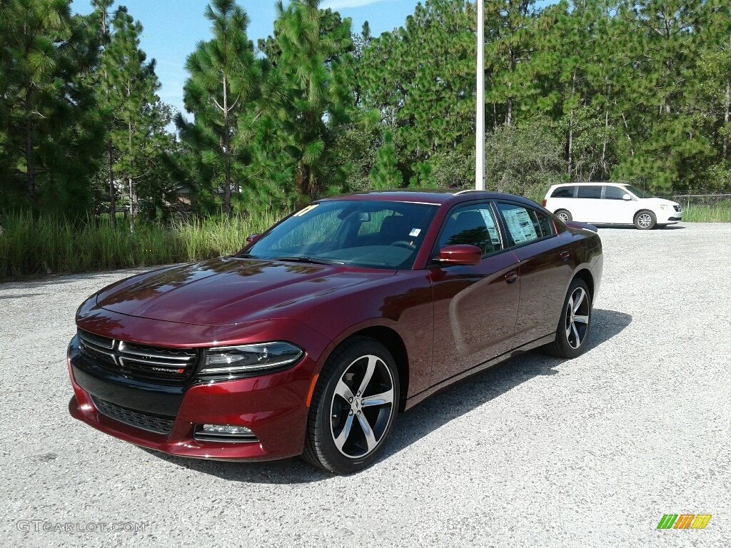 2017 Charger SXT - Octane Red / Black photo #1