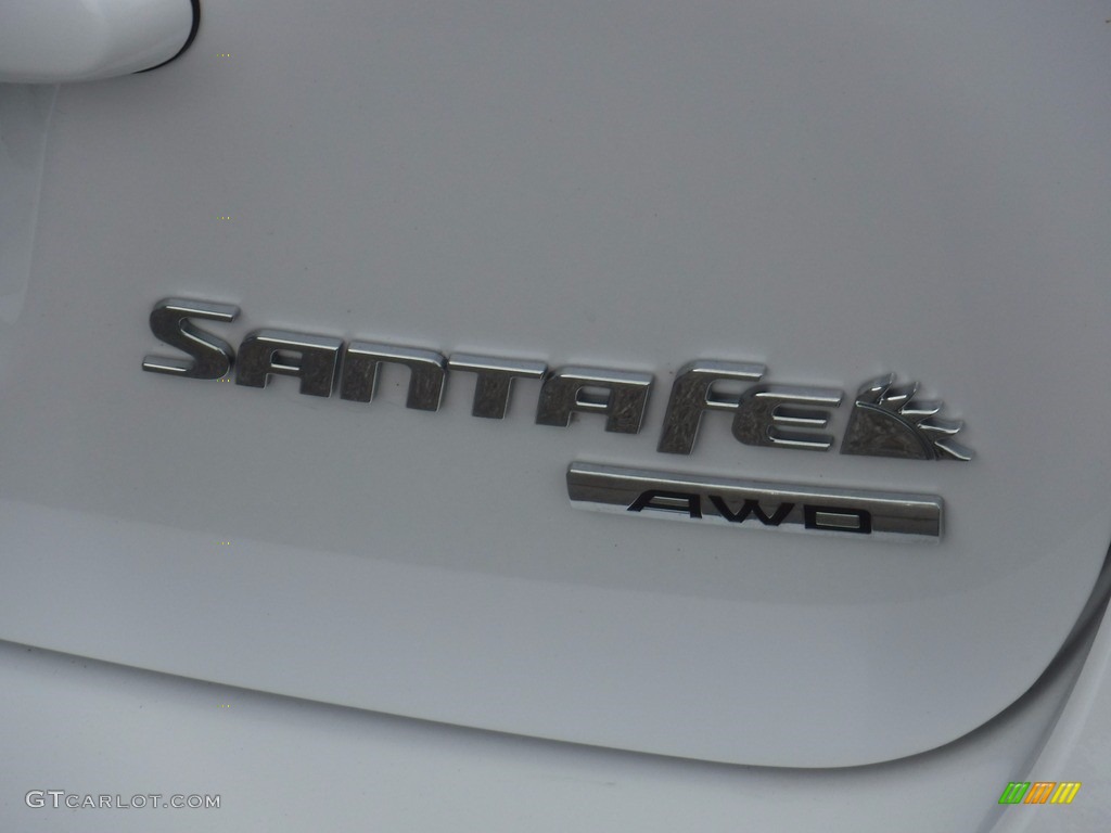 2011 Santa Fe SE AWD - Frost White Pearl / Gray photo #11