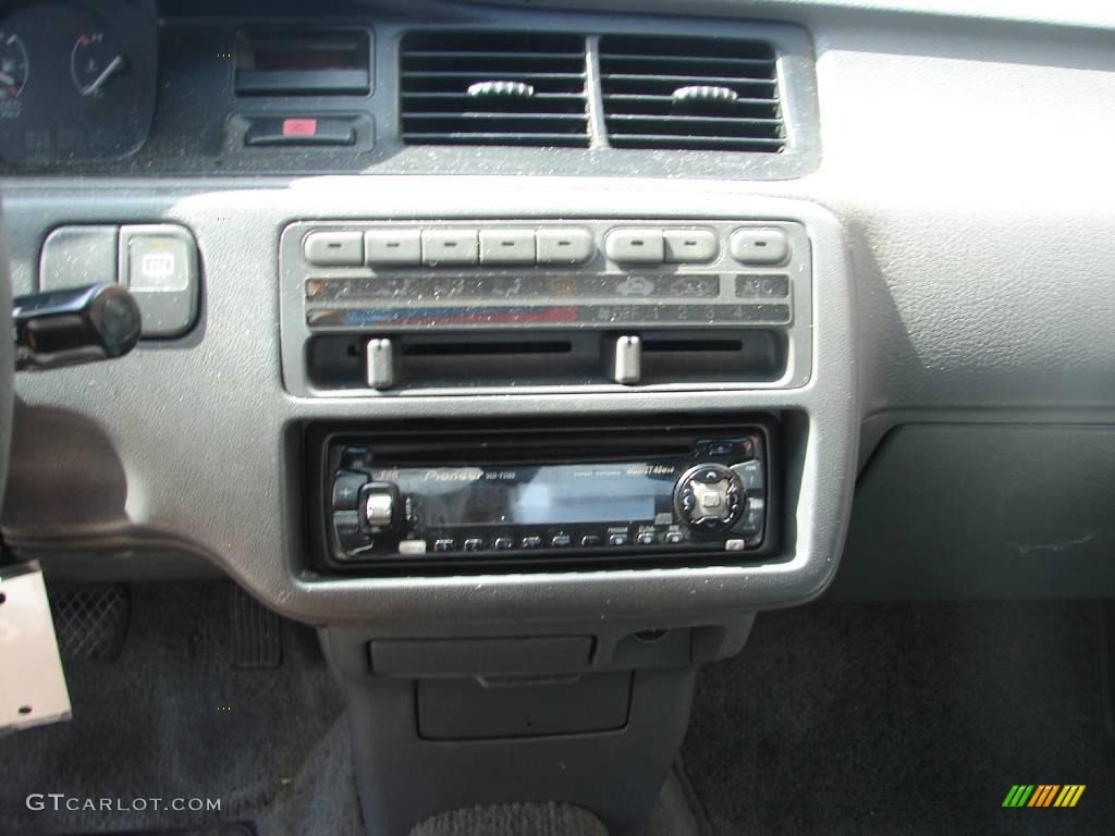 1992 Civic LX Sedan - Flint Black Metallic / Gray photo #8