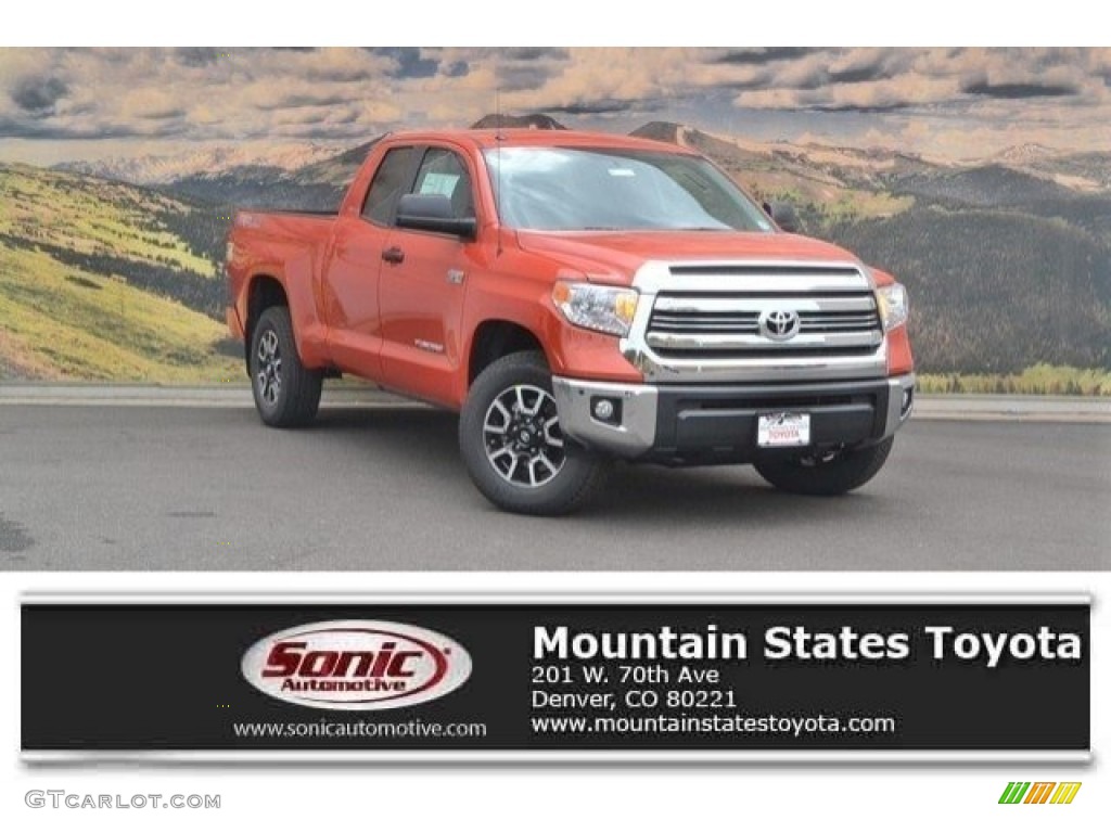 2017 Tundra SR5 Double Cab 4x4 - Inferno Orange / Black photo #1