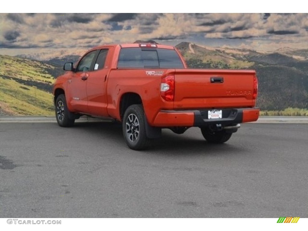 2017 Tundra SR5 Double Cab 4x4 - Inferno Orange / Black photo #3