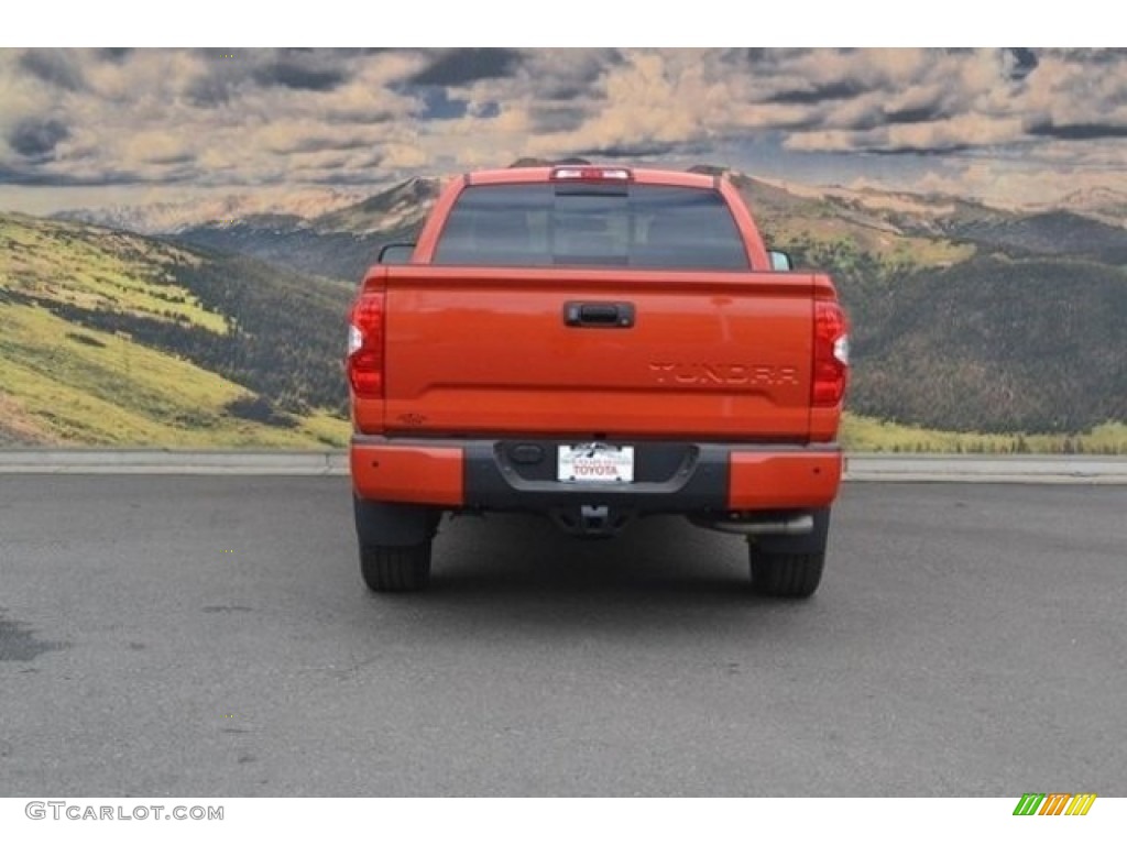 2017 Tundra SR5 Double Cab 4x4 - Inferno Orange / Black photo #4