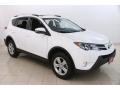 2014 Super White Toyota RAV4 XLE AWD  photo #1