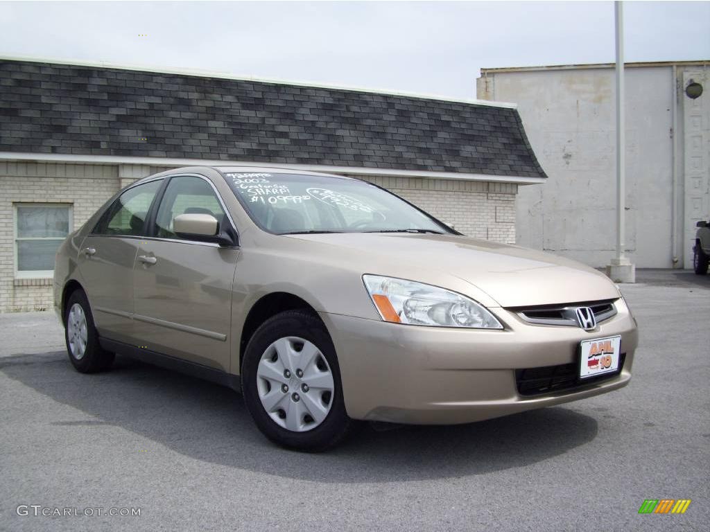 2003 Accord LX Sedan - Desert Mist Metallic / Ivory photo #7
