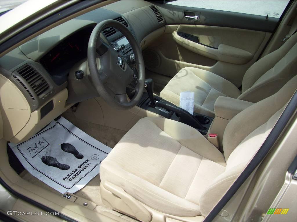 2003 Accord LX Sedan - Desert Mist Metallic / Ivory photo #9