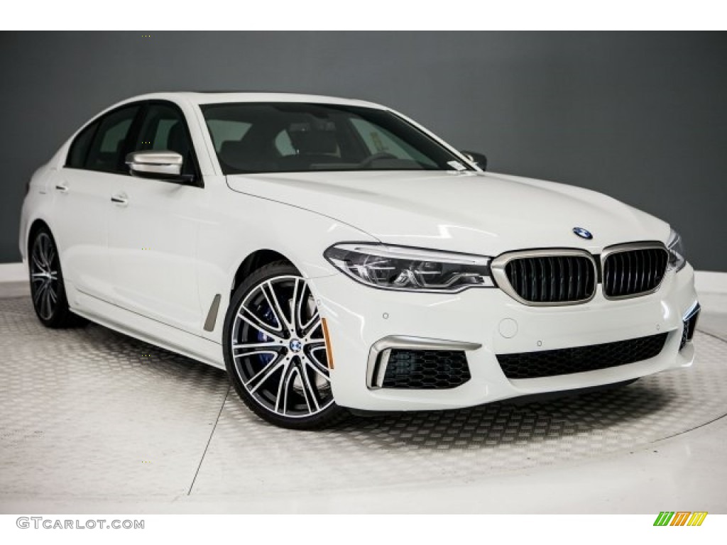 Alpine White 2018 BMW 5 Series M550i xDrive Sedan Exterior Photo #121855271