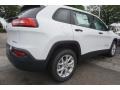 2017 Bright White Jeep Cherokee Sport  photo #3